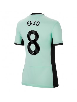 Billige Chelsea Enzo Fernandez #8 Tredjedrakt Dame 2023-24 Kortermet